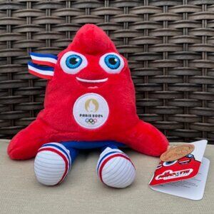 'LA PHRYGE' OFFICIAL MASCOT Paris 2024 OLYMPIC GAMES PLUSH TOY Size 9.5" - NWT